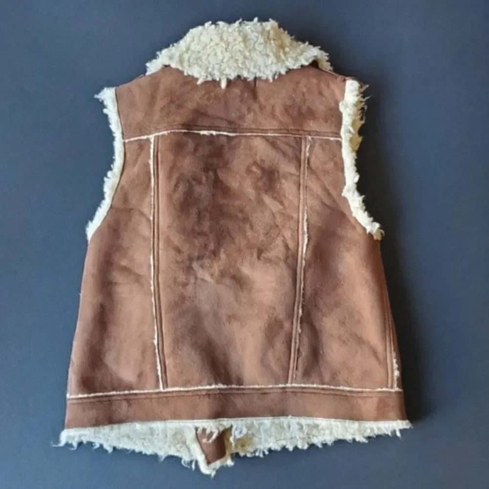 ⚘Steve Madden Faux Leather Vest